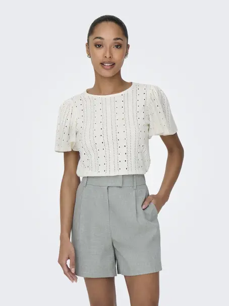 ONLY ONLRIVERSIDE S/S FLAIRED TOP JRS