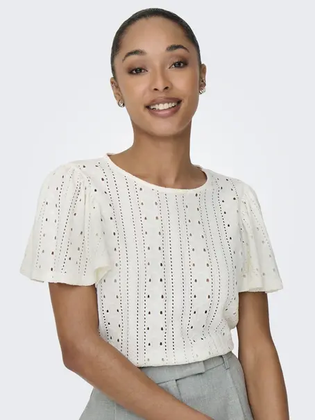 ONLY ONLRIVERSIDE S/S FLAIRED TOP JRS