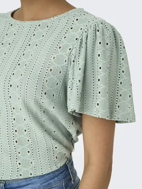 ONLY ONLRIVERSIDE S/S FLAIRED TOP JRS