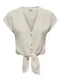 ONLY ONLSIESTA SS KNOT LIN BL SHIRT PNT