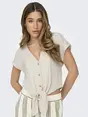 ONLY ONLSIESTA SS KNOT LIN BL SHIRT PNT