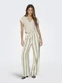 ONLY ONLSIESTA SS KNOT LIN BL SHIRT PNT