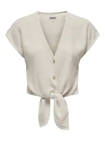 ONLY ONLSIESTA SS KNOT LIN BL SHIRT PNT