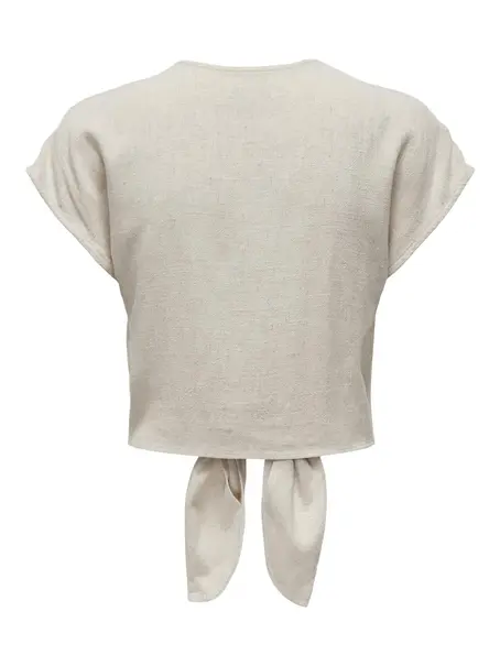 ONLY ONLSIESTA SS KNOT LIN BL SHIRT PNT