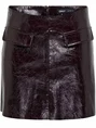 ONLY ONLSIKA GLAZ FAUXLEATHER SHORT SKIR