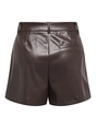 ONLY ONLSMOOTH HW FAUX LEA SHORTS CC PNT