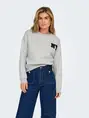 ONLY ONLSWEAT LIFE L/S CREW O.SIZE STATE