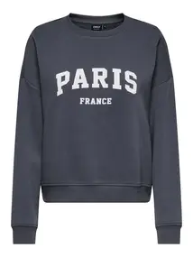 ONLY ONLSWEAT LIFE L/S CREW O.SIZE STATE