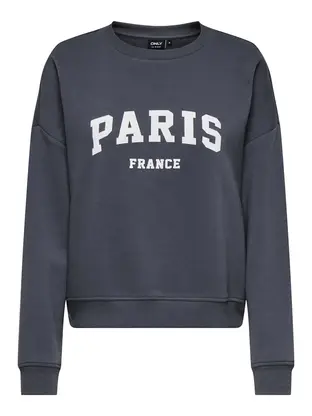 ONLY ONLSWEAT LIFE L/S CREW O.SIZE STATE