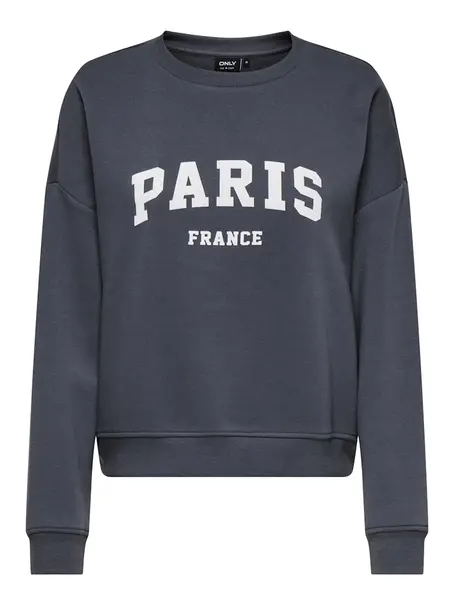 ONLY ONLSWEAT LIFE L/S CREW O.SIZE STATE