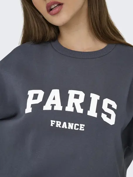 ONLY ONLSWEAT LIFE L/S CREW O.SIZE STATE
