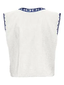 ONLY ONLTHYRA LIFE SL EMB VEST WVN CS
