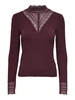 ONLY ONLTILDE L/S HIGH NECK LACE TOP JRS