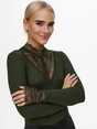 ONLY ONLTILDE L/S HIGH NECK LACE TOP JRS