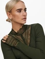 ONLY ONLTILDE L/S HIGH NECK LACE TOP JRS