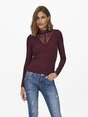 ONLY ONLTILDE L/S HIGH NECK LACE TOP JRS