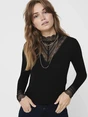 ONLY ONLTILDE L/S HIGH NECK LACE TOP JRS