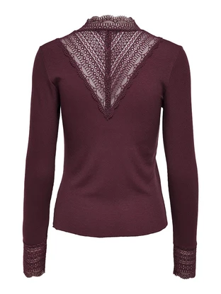 ONLY ONLTILDE L/S HIGH NECK LACE TOP JRS