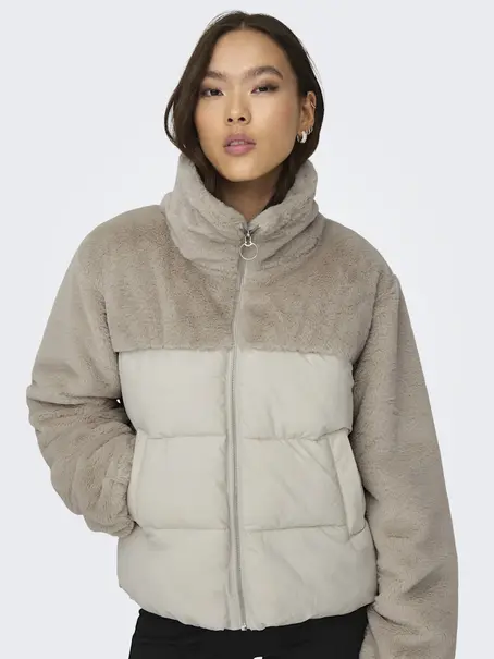 ONLY ONLWANJA FUR PUFFER MIX JACKET NOOS