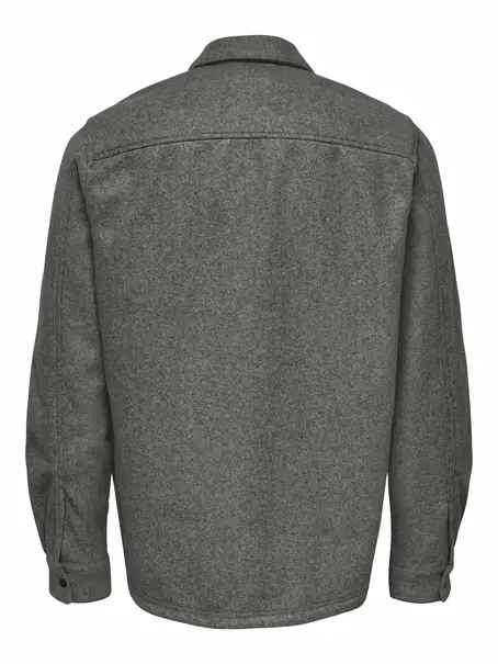 Only & Sons ONSASH OVR WOOLEN LOOK PKT LS SHIRT