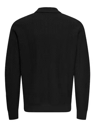 Only & Sons ONSASK REG LS 12 HALF ZIP POLO FRML