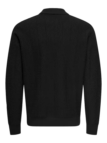 Only & Sons ONSASK REG LS 12 HALF ZIP POLO FRML