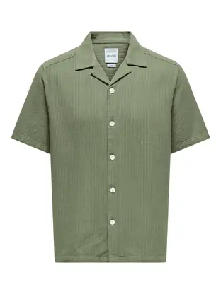 Only & Sons ONSBERTIL WAFFLE SS RESORT SHIRT