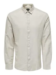 Only & Sons ONSCAIDEN LIFE LS SOLID LINEN SHIRT