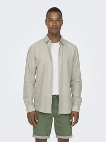 Only & Sons ONSCAIDEN LIFE LS SOLID LINEN SHIRT
