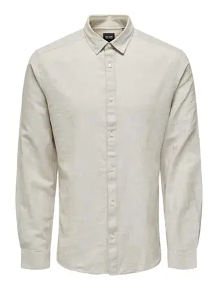 Only & Sons ONSCAIDEN LIFE LS SOLID LINEN SHIRT