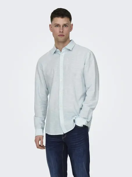 Only & Sons ONSCAIDEN LIFE LS SOLID LINEN SHIRT