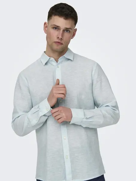 Only & Sons ONSCAIDEN LIFE LS SOLID LINEN SHIRT