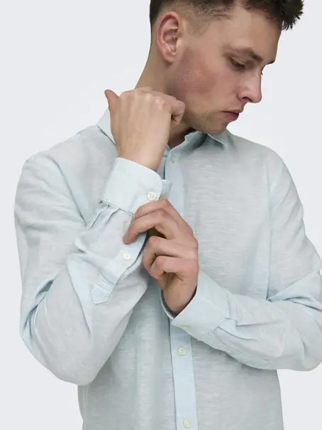 Only & Sons ONSCAIDEN LIFE LS SOLID LINEN SHIRT