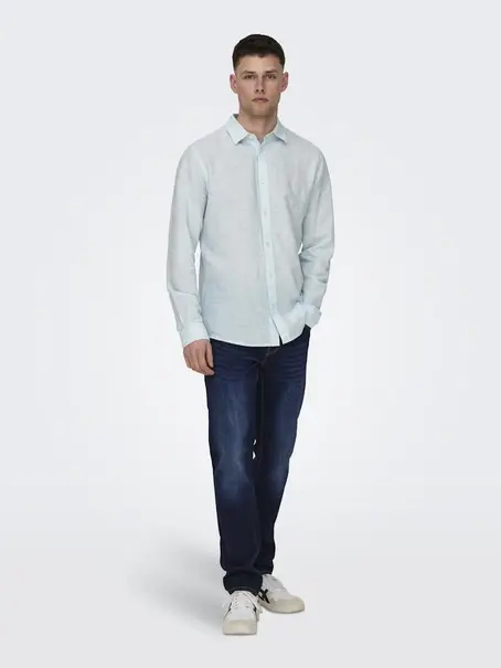 Only & Sons ONSCAIDEN LIFE LS SOLID LINEN SHIRT