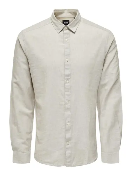 Only & Sons ONSCAIDEN LIFE LS SOLID LINEN SHIRT