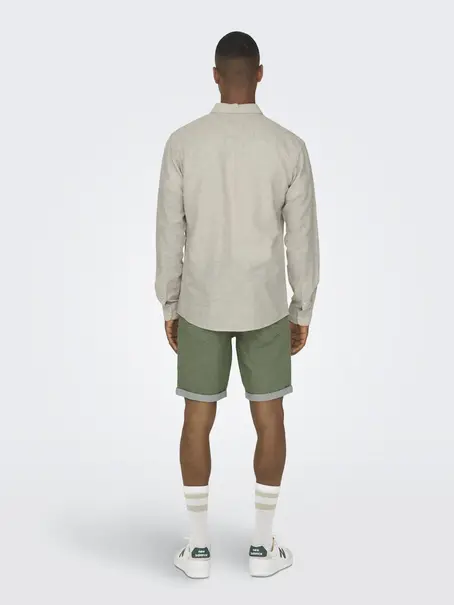 Only & Sons ONSCAIDEN LIFE LS SOLID LINEN SHIRT