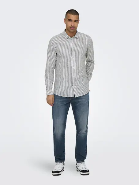 Only & Sons ONSCAIDEN LIFE LS STRIPE LINEN 660