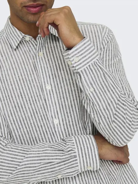 Only & Sons ONSCAIDEN LIFE LS STRIPE LINEN 660