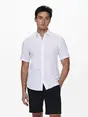 Only & Sons ONSCAIDEN LIFE SS SOLID LINEN SHIRT
