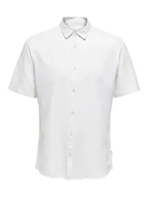 Only & Sons ONSCAIDEN LIFE SS SOLID LINEN SHIRT
