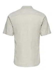 Only & Sons ONSCAIDEN LIFE SS SOLID LINEN SHIRT