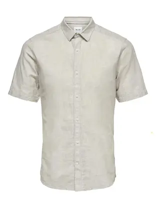 Only & Sons ONSCAIDEN LIFE SS SOLID LINEN SHIRT