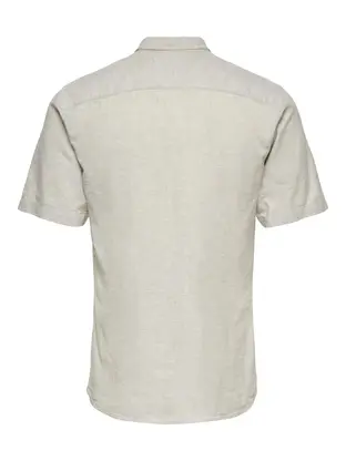 Only & Sons ONSCAIDEN LIFE SS SOLID LINEN SHIRT