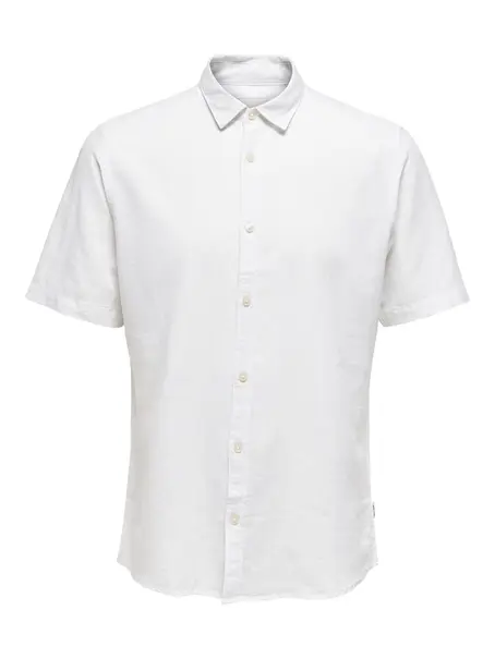 Only & Sons ONSCAIDEN LIFE SS SOLID LINEN SHIRT