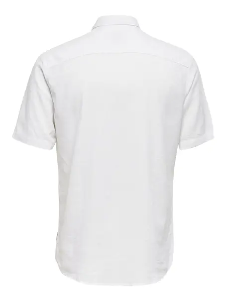 Only & Sons ONSCAIDEN LIFE SS SOLID LINEN SHIRT