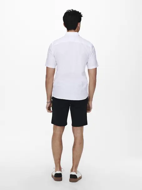 Only & Sons ONSCAIDEN LIFE SS SOLID LINEN SHIRT