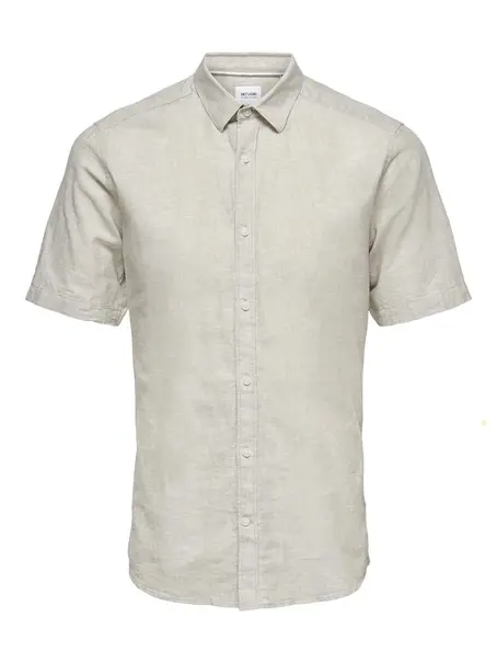 Only & Sons ONSCAIDEN LIFE SS SOLID LINEN SHIRT