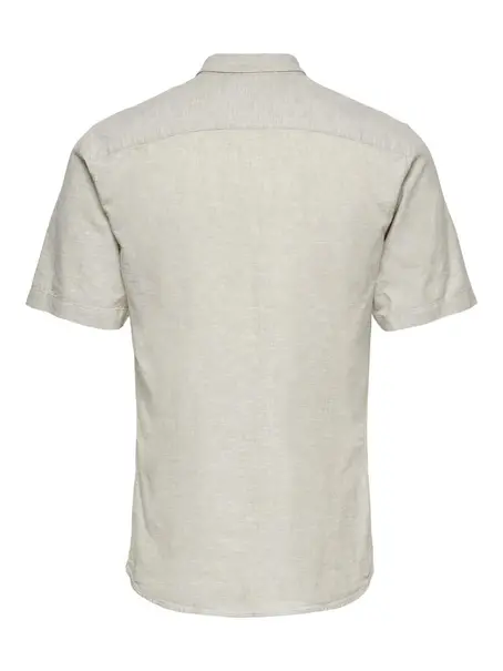 Only & Sons ONSCAIDEN LIFE SS SOLID LINEN SHIRT