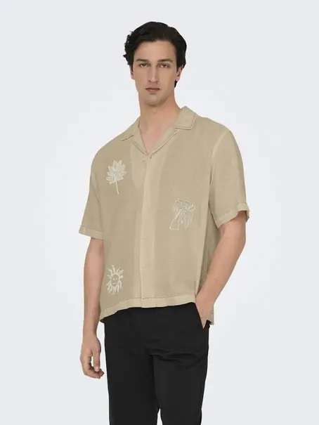 Only & Sons ONSCAIDENLY EMBROIDERY SS RESORT LO