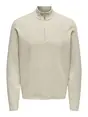 Only & Sons ONSCOOPER HALF ZIP HIGH NECK KNIT N